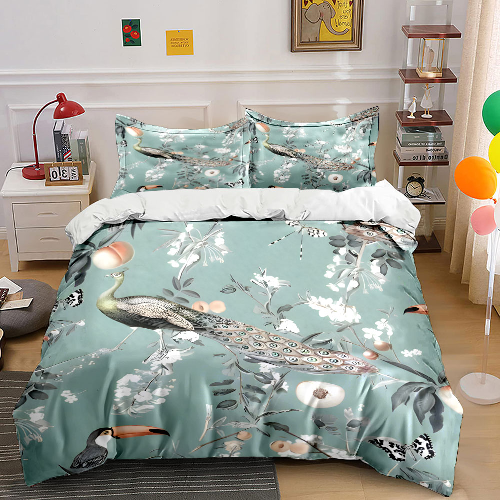 Aesthetic Floral Duvet Cover - طقم أغطية سرير مكون من 3