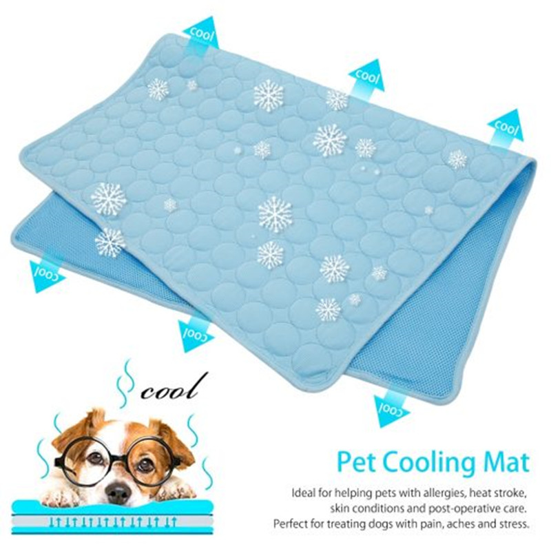 Cooling Blanket Hot Sleepers - بساط تبريد الحيوانات الأليفة الأفضل، قابل