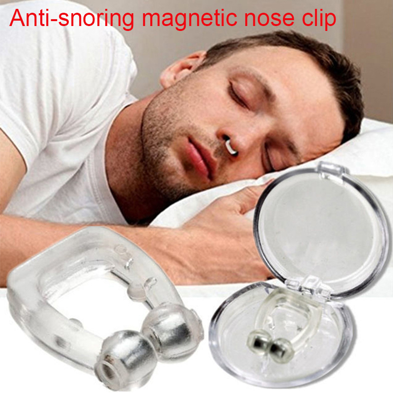 Anti Snore Contour Pillow - 1/2/4 قطع مشبك أنف سيليكون مغناطيسي