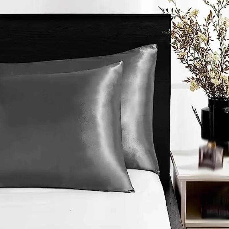 غطاء وسادة من الساتان الحريري  - مراجعة Satin Silk Pillowcase Hair Skin وسعره