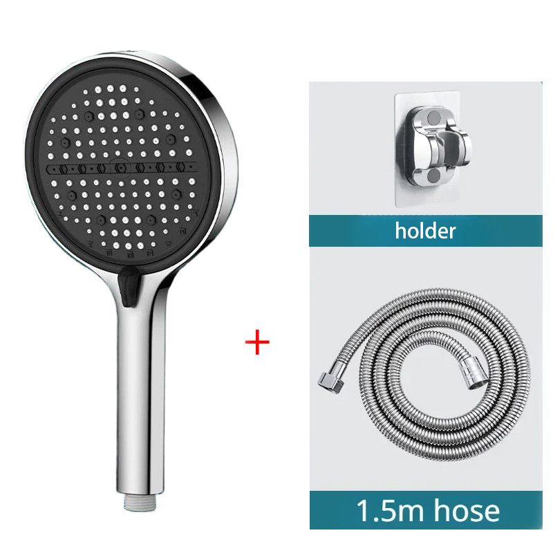 3 قطع رأس دش حمام فضي قابل للت - مراجعة High Pressure Shower Head Handheld وسعره