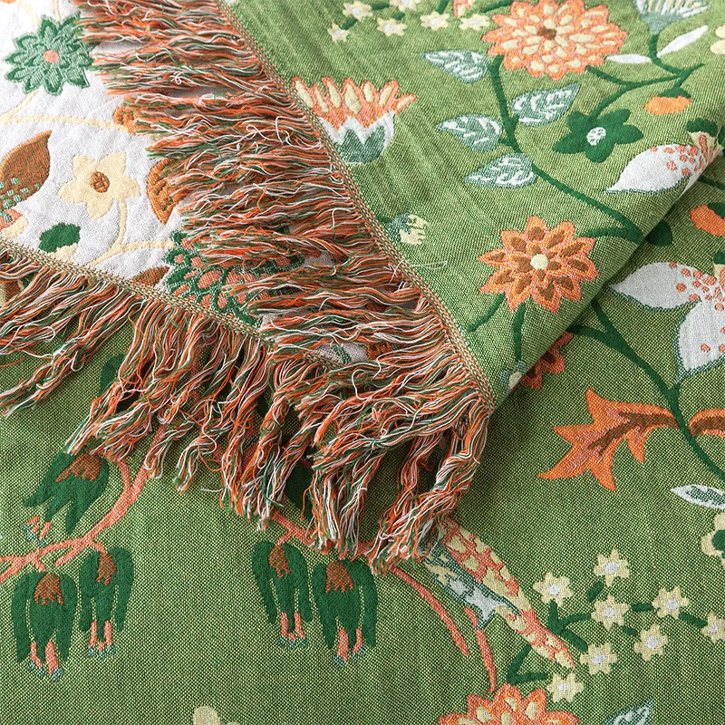 بطانية قطنية نقية منسوجة من ال - مراجعة Muslin Cotton Bedspread وسعره