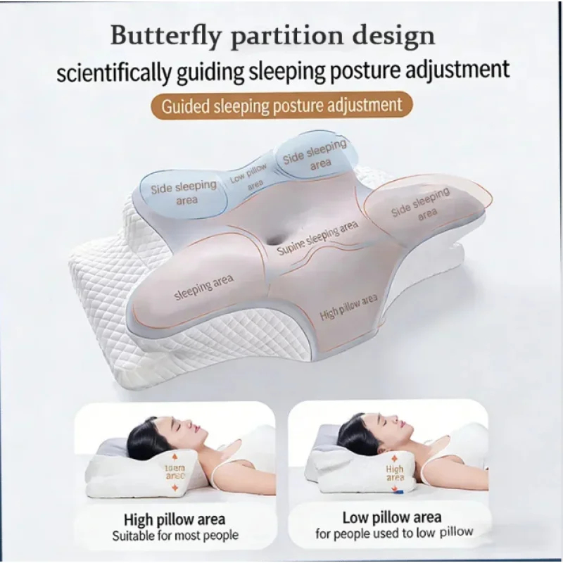 وسادة سرير طبية من الفوم المبر - مراجعة Memory Foam Orthopedic Pillow Neck Pain وسعره