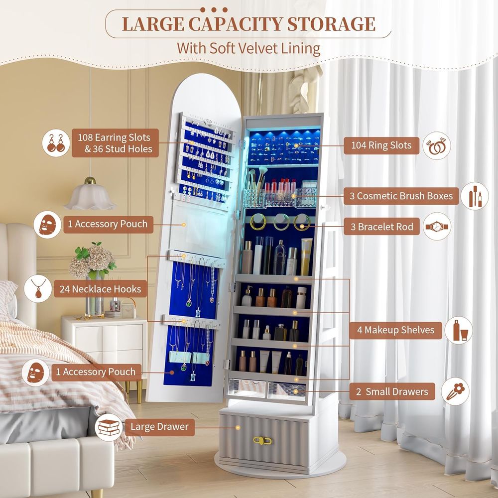 خزانة ملابس بمرآة كاملة الطول  - مراجعة Storage & Organization وسعره