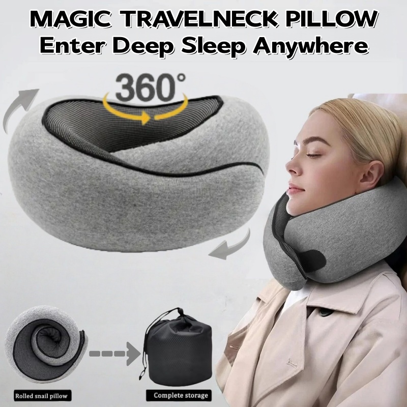وسادة سفر محمولة على شكل حرف U - مراجعة Anti Snore Contour Pillow وسعره