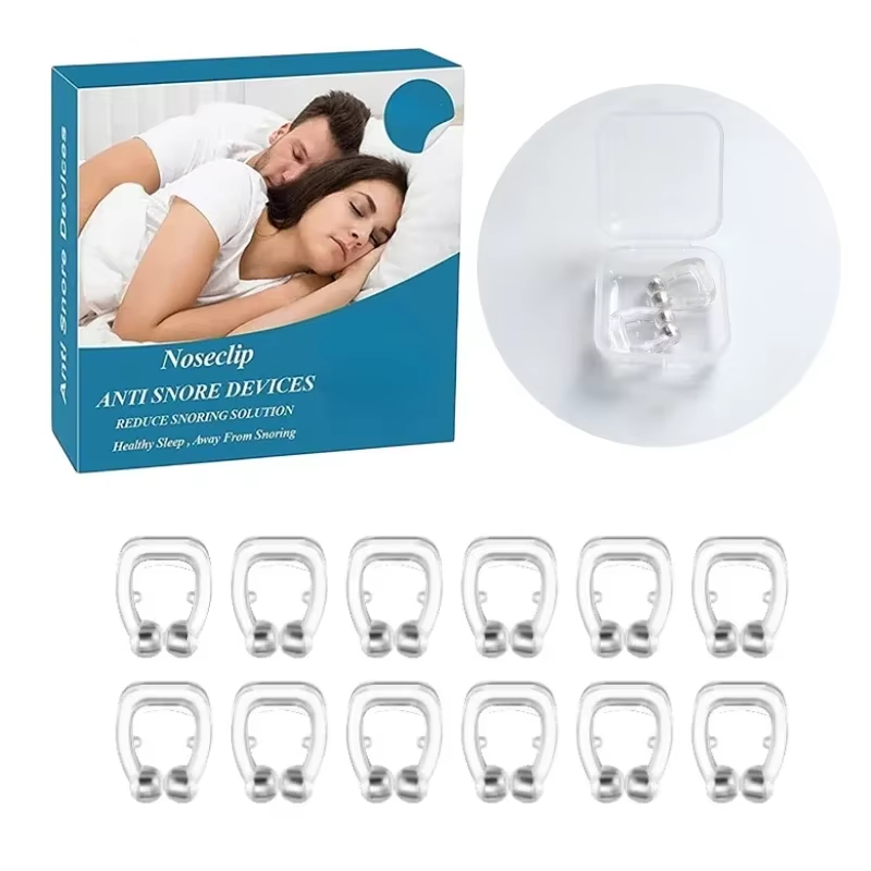 1/2/4 قطع مشبك أنف سيليكون مغن - مراجعة Anti Snore Contour Pillow وسعره