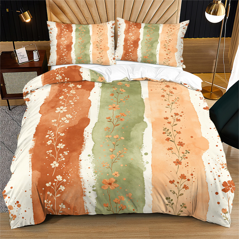 طقم غطاء لحاف بدون حشو بطباعة  - مراجعة Aesthetic Floral Duvet Cover وسعره