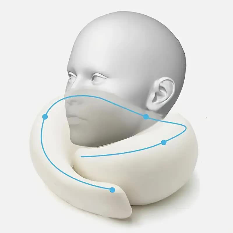 وسادة رقبة للسفر، وسادة من إسف - مراجعة Anti Snore Contour Pillow وسعره
