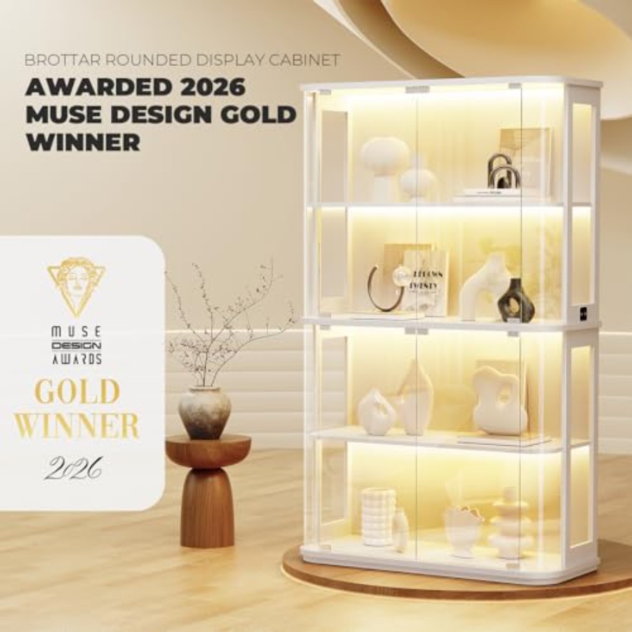 خزانة عرض مستديرة للاستخدام في - مراجعة Lighting وسعره