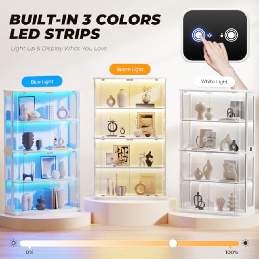 خزانة عرض مستديرة للاستخدام في - مراجعة Lighting وسعره