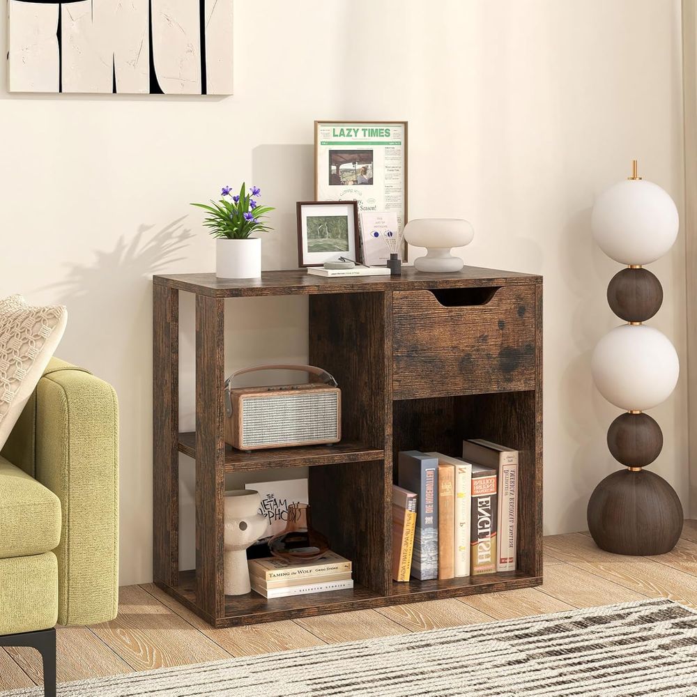 رف كتب خشبي ثلاثي الطبقات للمس - مراجعة Storage & Organization وسعره