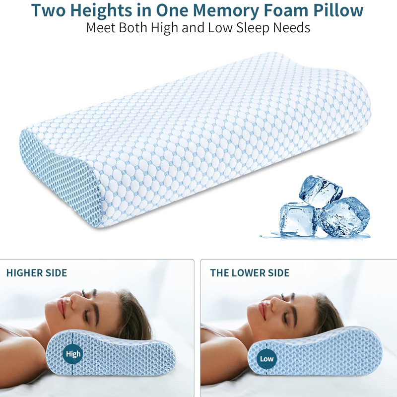 انتعاش بطيء وسادة 60*40*12 سنت - مراجعة Anti Snore Contour Pillow وسعره