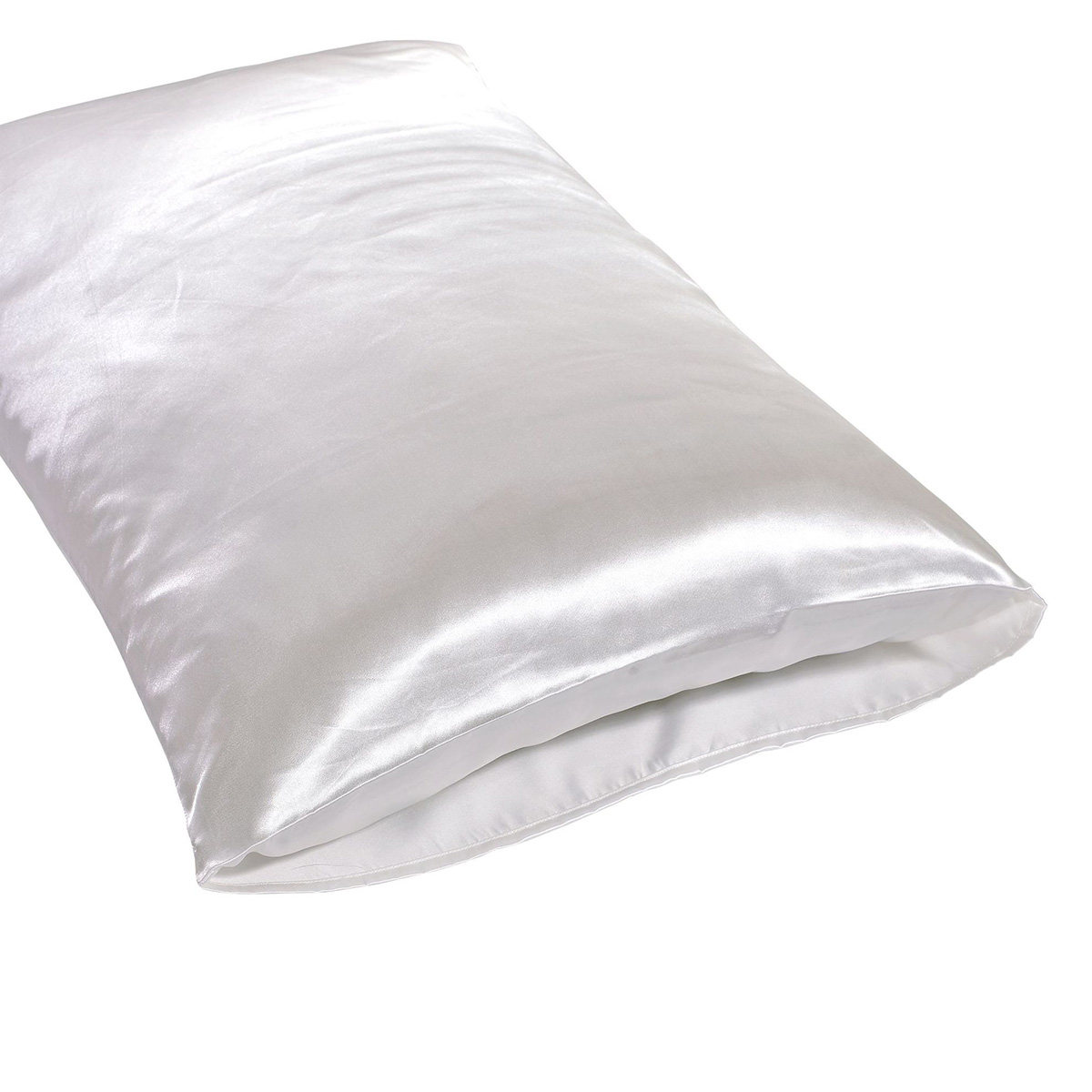زوج واحد من أغطية الوسائد المص - مراجعة Satin Silk Pillowcase Hair Skin وسعره