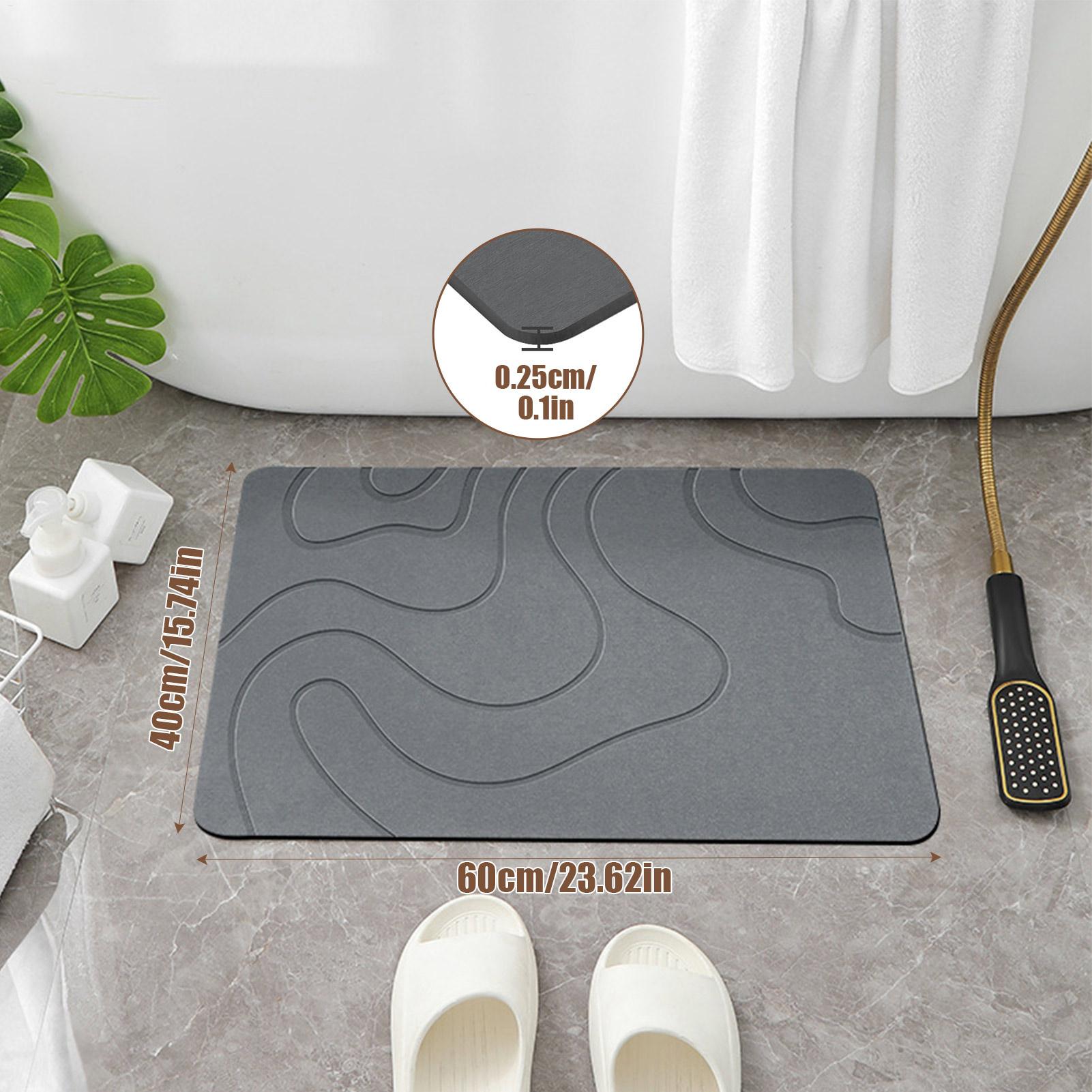 سجادة حمام حجرية سريعة الجفاف، - مراجعة Quick Dry Diatomite Bath Mat وسعره