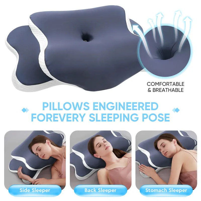 وسادة من الفوم الذاكر، وسادة ل - مراجعة Memory Foam Orthopedic Pillow Neck Pain وسعره