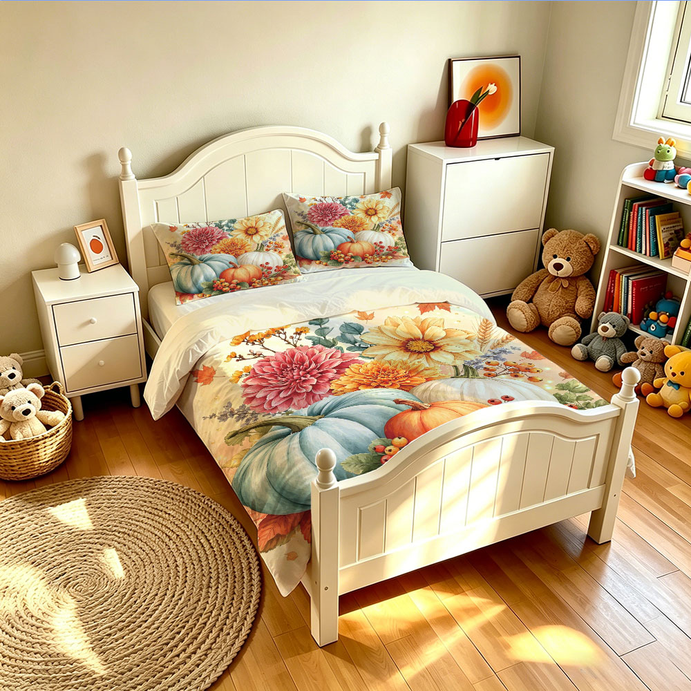 طقم غطاء لحاف من 3 قطع بتصميم  - مراجعة Aesthetic Floral Duvet Cover وسعره