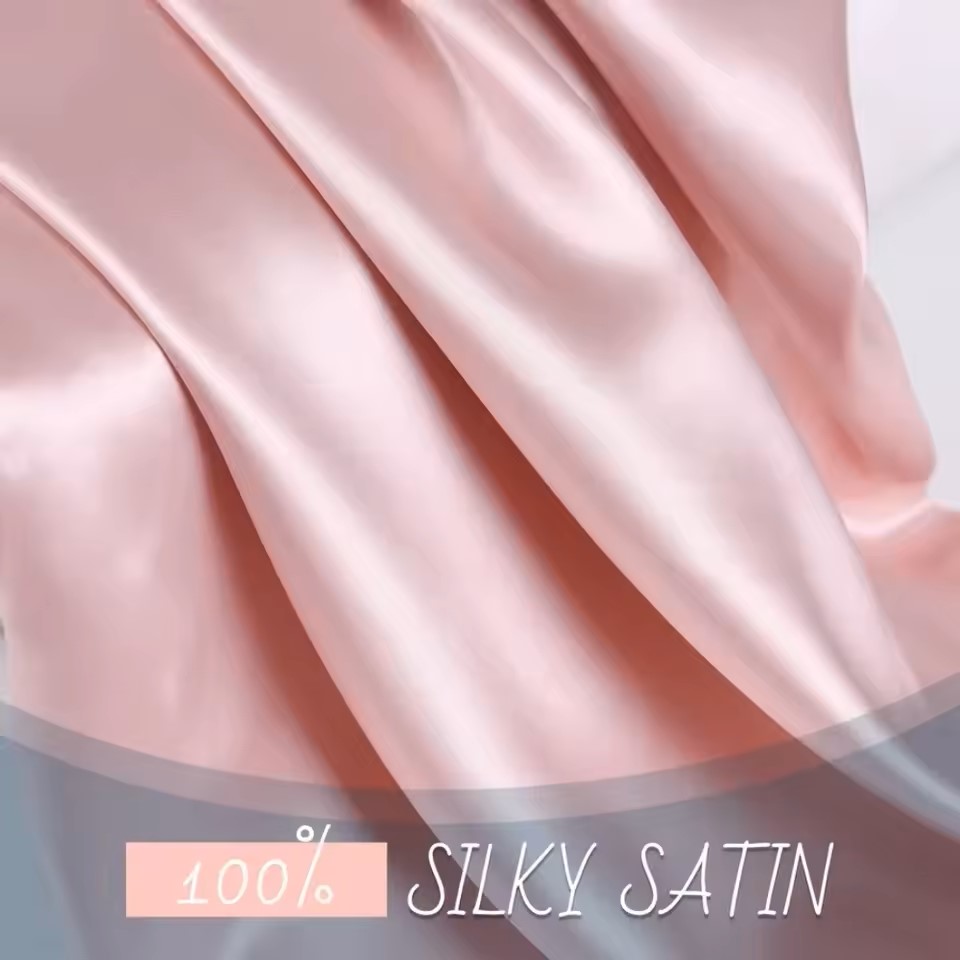 Kuup 1 قطعة المخدة غطاء وسادة  - مراجعة Satin Silk Pillowcase Hair Skin وسعره