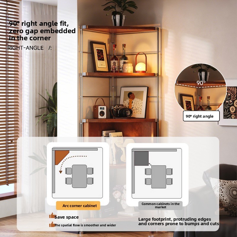 رف زاوية على الطراز القروسطي،  - مراجعة Storage & Organization وسعره