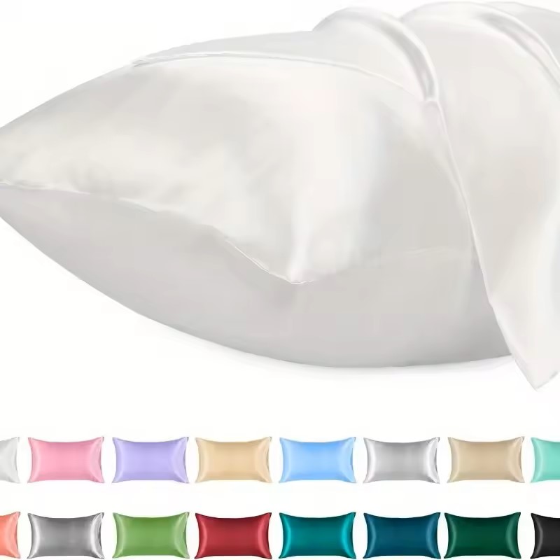 غطاء وسادة من الساتان للشعر مش - مراجعة Satin Silk Pillowcase Hair Skin وسعره