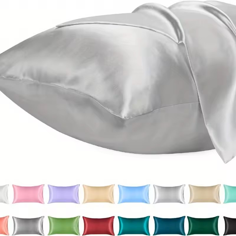 غطاء وسادة من الساتان للشعر مش - مراجعة Satin Silk Pillowcase Hair Skin وسعره