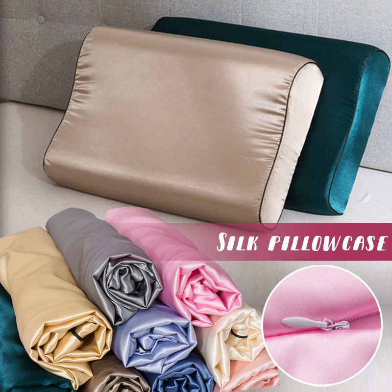 غطاء وسادة من اللاتكس والساتان - مراجعة Satin Silk Pillowcase Hair Skin وسعره