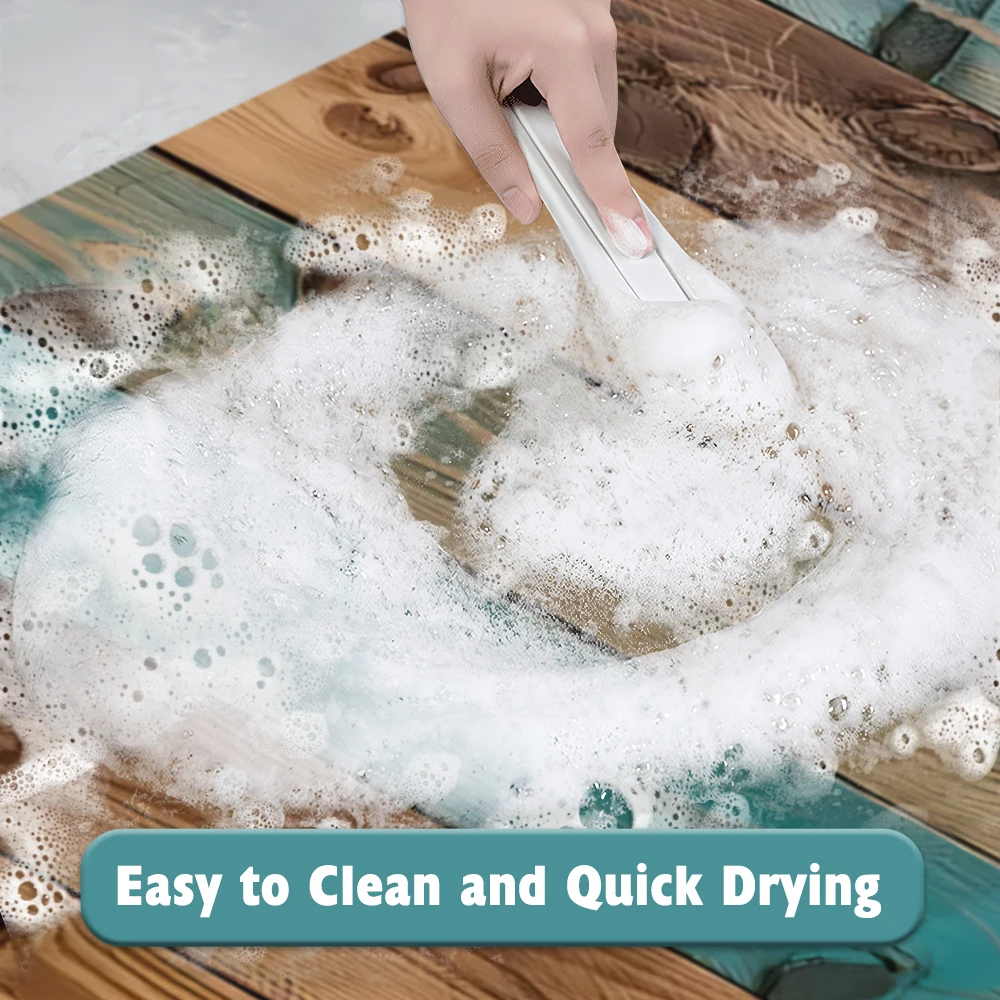 سجادة حمام من الخشب المعاد تدو - مراجعة Quick Dry Diatomite Bath Mat وسعره