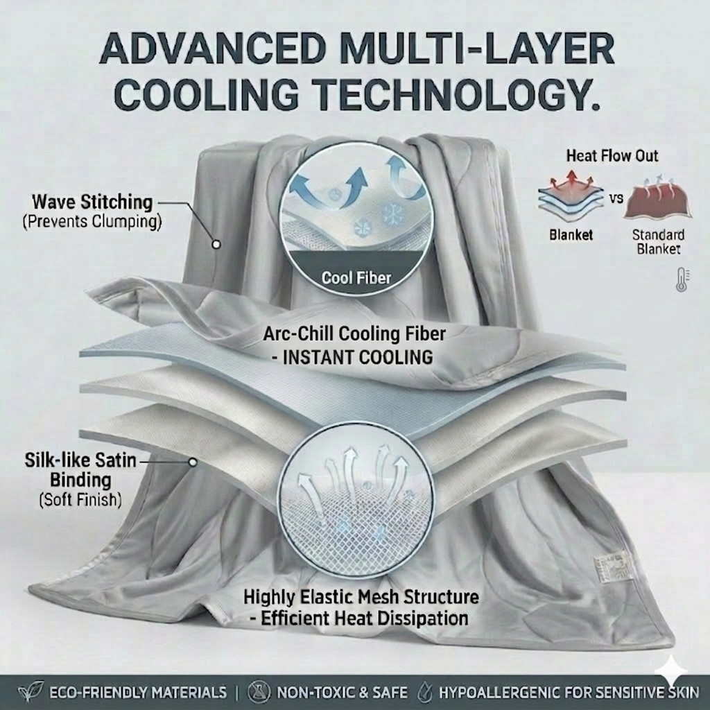 بطانية خفيفة الوزن وقابلة للتن - مراجعة Cooling Blanket Hot Sleepers وسعره